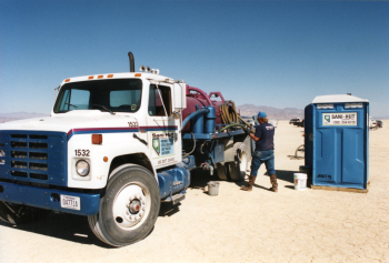 Dan, The Sani-Hut Man